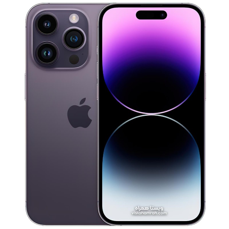 گوشی موبایل دست دوم اپل مدل iPhone 14 Pro رنگ بنفش دو سیم حافظه 256 گیگابایت و رم 6 گیگابایت
