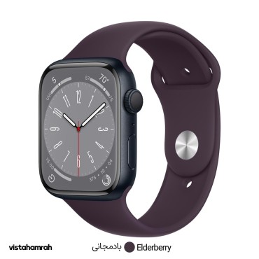 ساعت هوشمند اپل واچ سری 8 مدل 45mm بدنه آلومینیوم با بند سیلیکونی