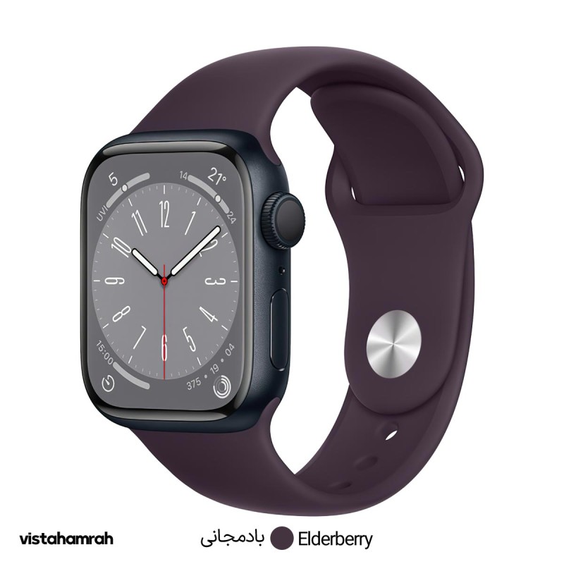 ساعت هوشمند اپل واچ سری 8 مدل 41mm بدنه آلومینیوم با بند سیلیکونی