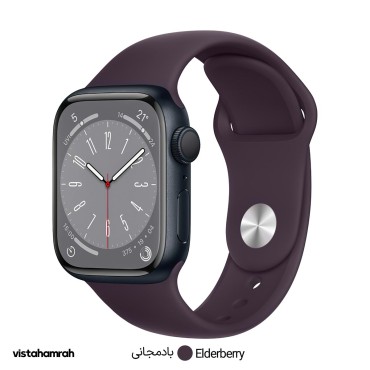 ساعت هوشمند اپل واچ سری 8 مدل 41mm بدنه آلومینیوم با بند سیلیکونی