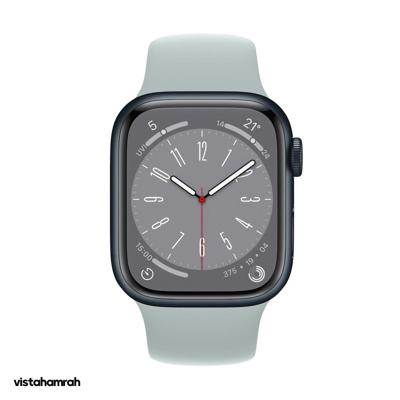 ساعت هوشمند اپل واچ سری 8 مدل 41mm بدنه آلومینیوم با بند سیلیکونی