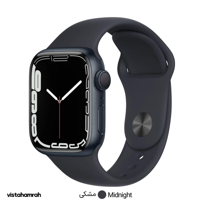 ساعت هوشمند اپل واچ سری 7 مدل 45mm بدنه آلومینیوم با بند سیلیکونی