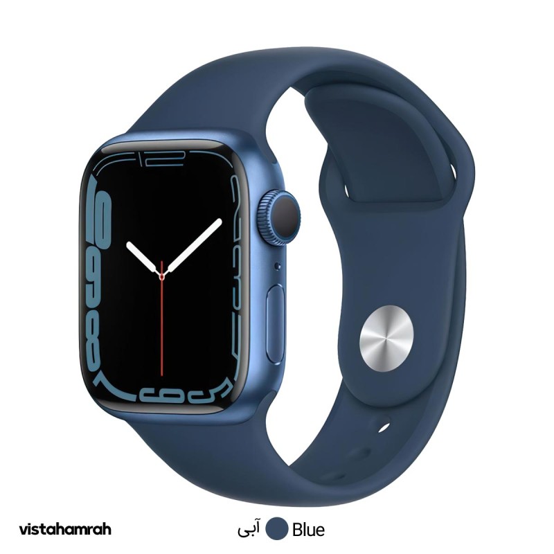 ساعت هوشمند اپل واچ سری 7 مدل 41mm بدنه آلومینیوم با بند سیلیکونی
