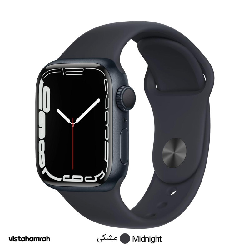 ساعت هوشمند اپل واچ سری 7 مدل 41mm بدنه آلومینیوم با بند سیلیکونی