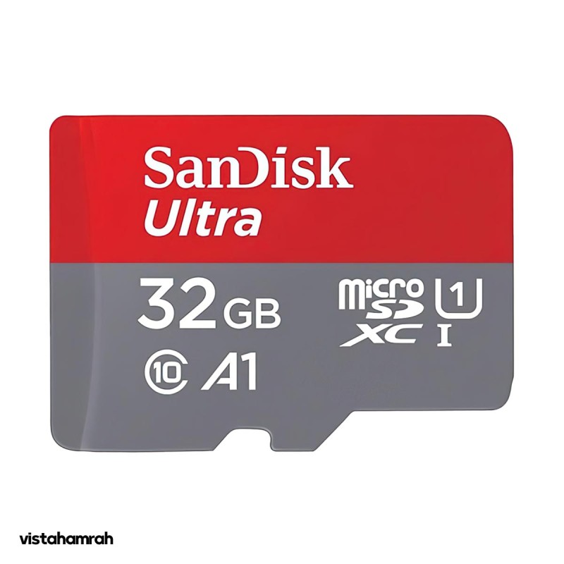 کارت حافظه microSDXC سن دیسک مدل Ultra A1 کلاس 10 استاندارد UHS-I سرعت 100MBps ظرفیت 32 گیگابایت