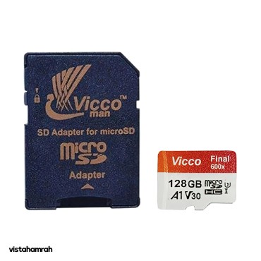 کارت حافظه microSDHC ویکومن مدل Final 600X کلاس 10 استاندارد UHS-I U3 سرعت 90MBps ظرفیت 128 گیگابایت
