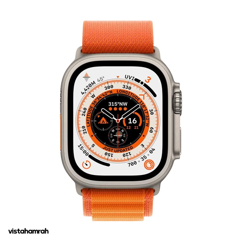 ساعت هوشمند اپل واچ اولترا مدل 49mm بدنه تیتانیوم با بند آلپاین