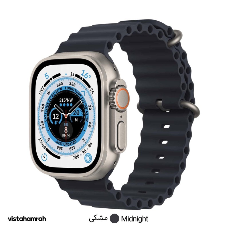 ساعت هوشمند اپل واچ اولترا مدل 49mm بدنه تیتانیوم با بند اوشن