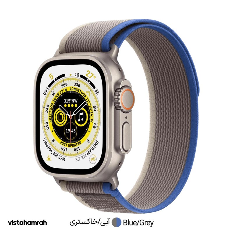 ساعت هوشمند اپل واچ اولترا مدل 49mm بدنه تیتانیوم با بند تریل