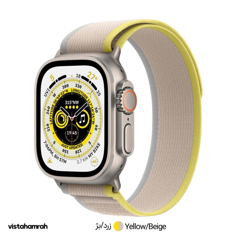 ساعت هوشمند اپل واچ اولترا مدل 49mm بدنه تیتانیوم با بند تریل