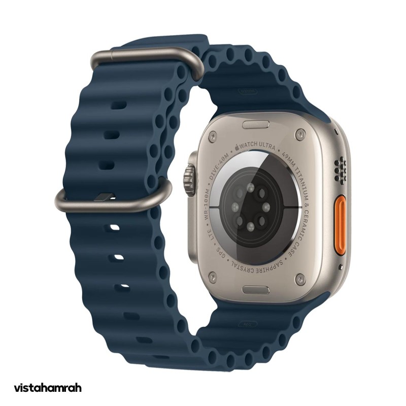 ساعت هوشمند اپل واچ اولترا سری 2 مدل 49mm بدنه تیتانیوم با بند اوشن