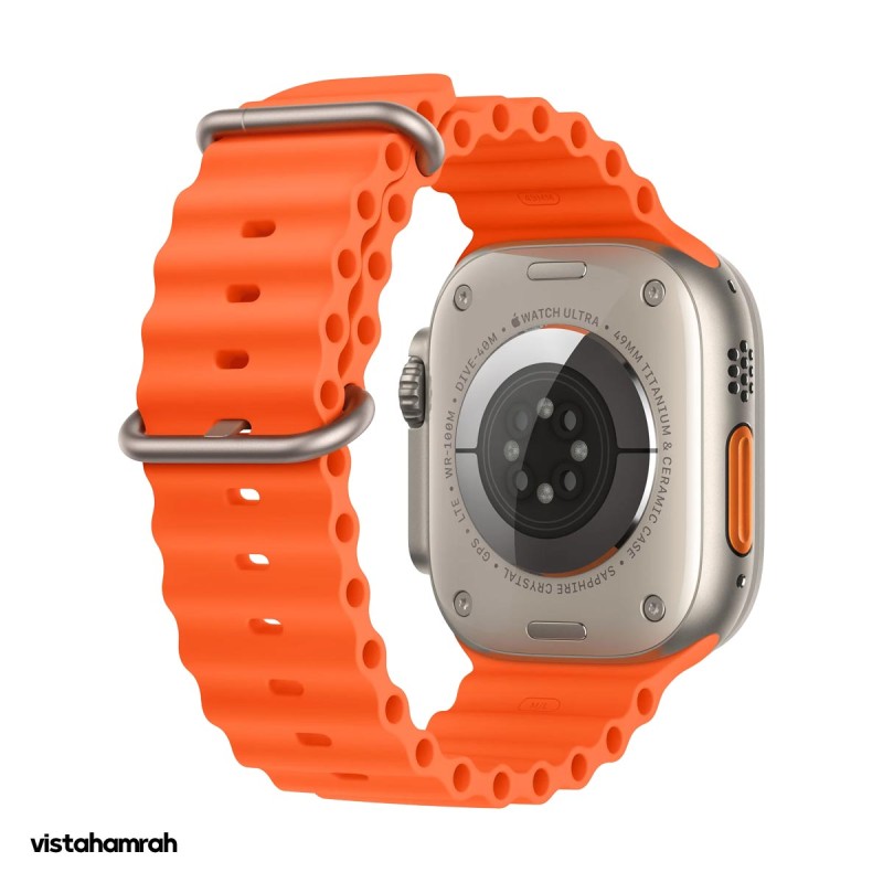 ساعت هوشمند اپل واچ اولترا سری 2 مدل 49mm بدنه تیتانیوم با بند اوشن