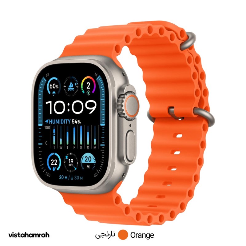 ساعت هوشمند اپل واچ اولترا سری 2 مدل 49mm بدنه تیتانیوم با بند اوشن
