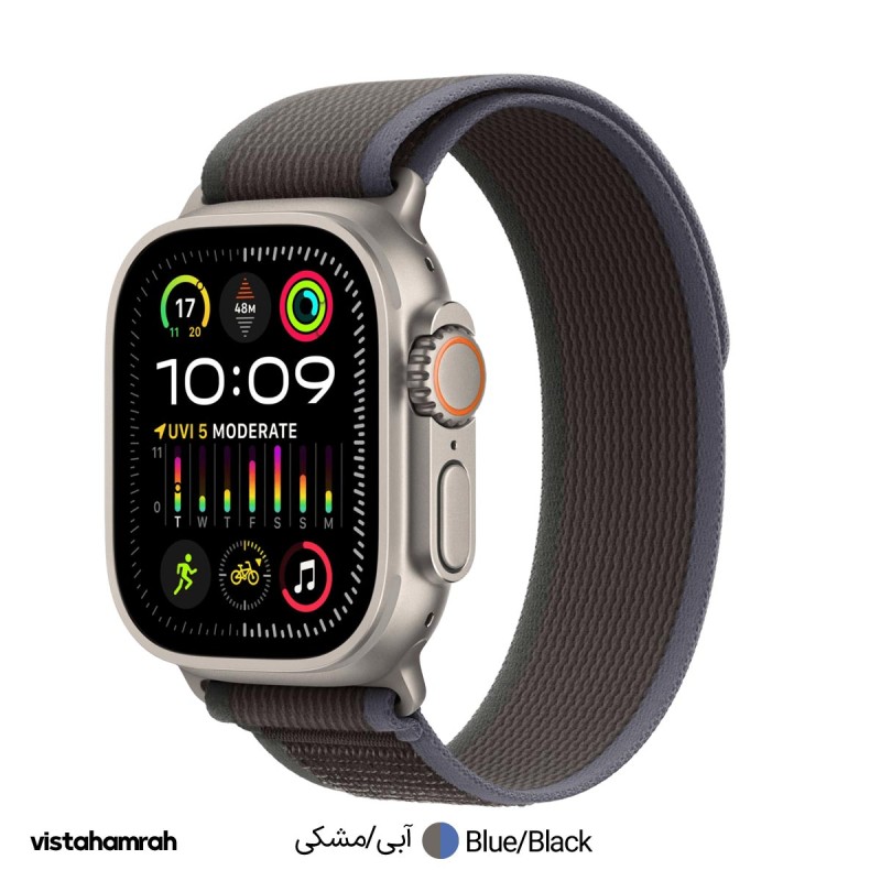 ساعت هوشمند اپل واچ اولترا سری 2 مدل 49mm بدنه تیتانیوم با بند تریل
