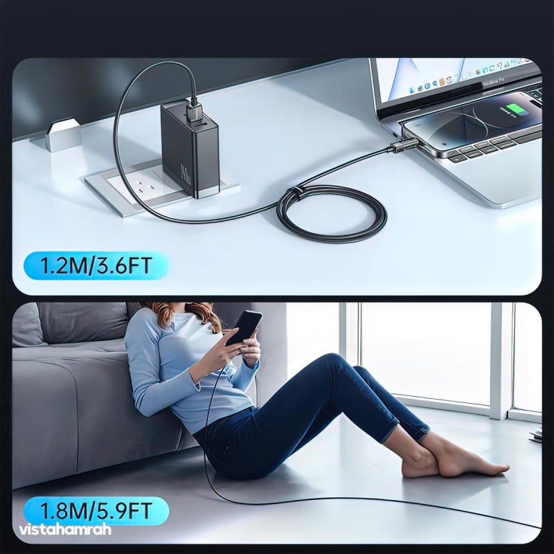 کابل شارژ قطع کن دار لایتنینگ مک دودو مدل CA-3621 طول 1.8 متر