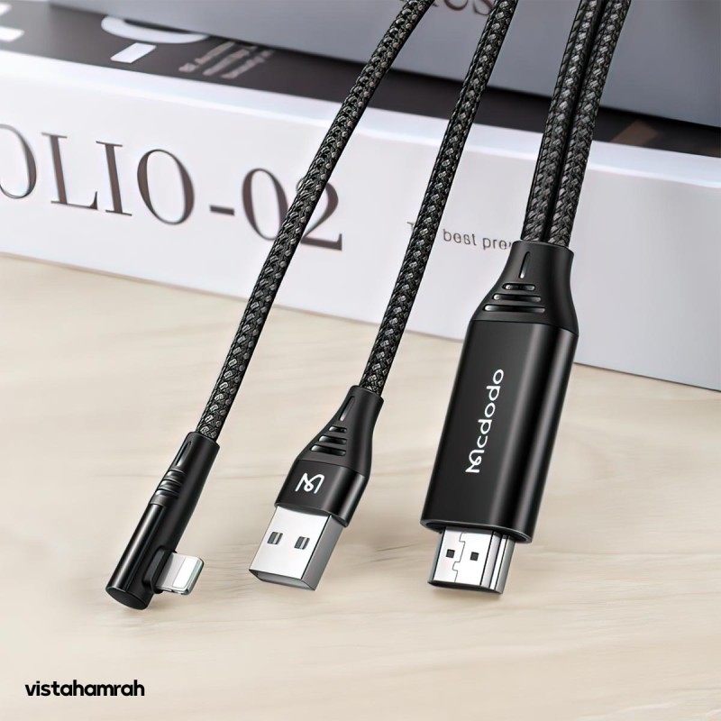 کابل تبدیل لایتنینگ به HDMI مک دودو مدل CA-6400 طول 2 متر