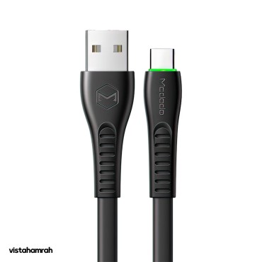 کابل شارژ چراغ دار تایپ سی مک دودو مدل CA-6431 طول 1.2 متر