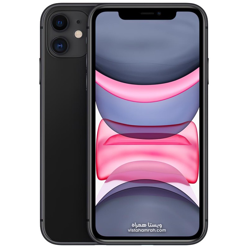 گوشی موبایل دست دوم اپل مدل iPhone 11 رنگ مشکی دو سیم حافظه 128 گیگابایت و رم 4 گیگابایت