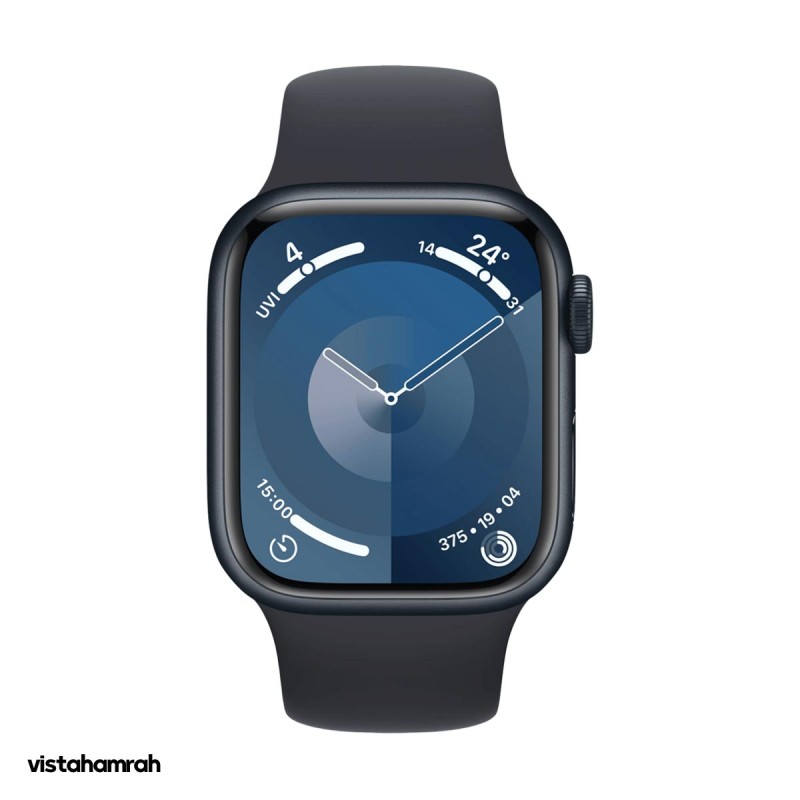 ساعت هوشمند اپل واچ سری 9 مدل 41mm بدنه آلومینیوم با بند سیلیکونی