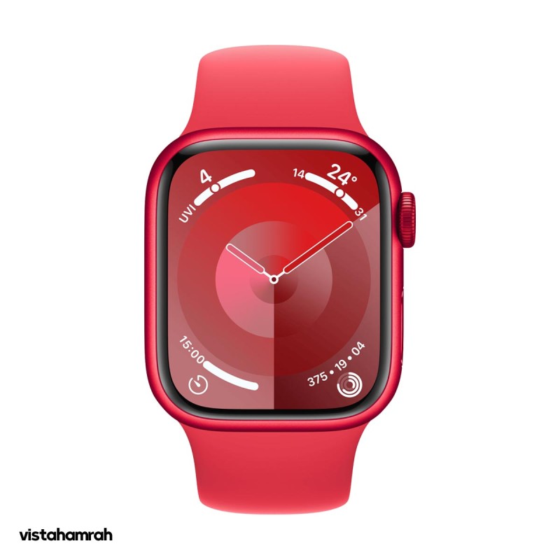 ساعت هوشمند اپل واچ سری 9 مدل 41mm بدنه آلومینیوم با بند سیلیکونی