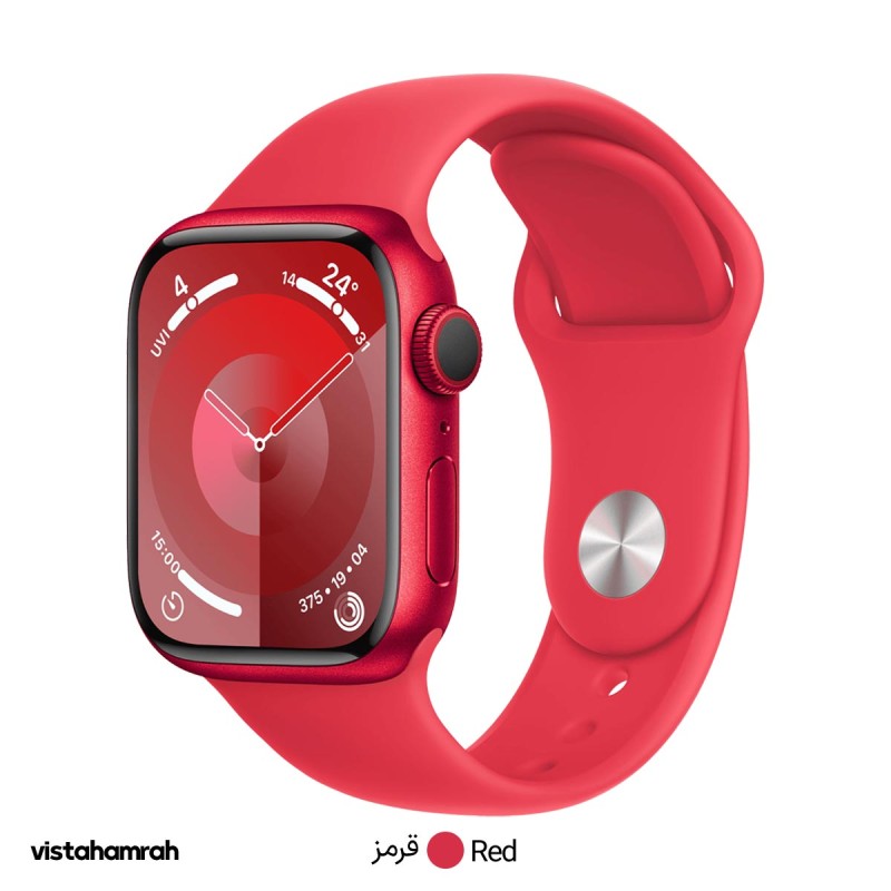 ساعت هوشمند اپل واچ سری 9 مدل 41mm بدنه آلومینیوم با بند سیلیکونی