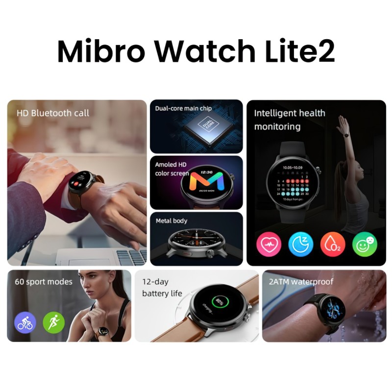 ساعت هوشمند میبرو مدل Lite 2