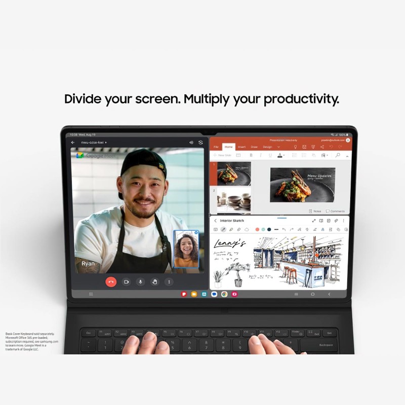 تبلت سامسونگ مدل Galaxy Tab S9 5G (SM-X716B) حافظه 256 گیگابایت و رم 12 گیگابایت