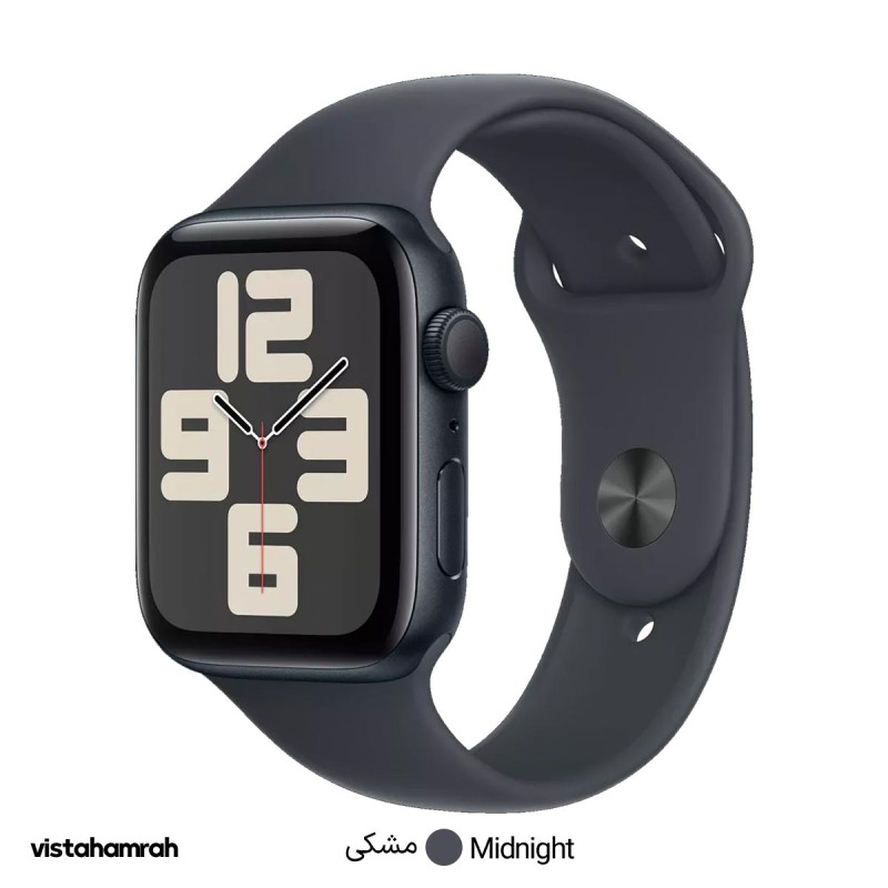 ساعت هوشمند اپل واچ سری (SE Gen2 (2024 مدل 44mm بدنه آلومینیوم با بند سیلیکونی