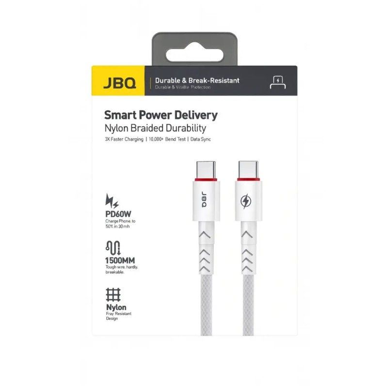 کابل شارژ سریع 60 وات تایپ سی جی بی کیو مدل A883282