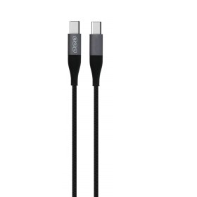 کابل شارژ کنفی USB-C به USB-C کیو سی وای مدل QCY DC21 توان 60 وات طول 1.2 متر