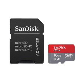 کارت حافظه microSDXC سن دیسک مدل Ultra A1 کلاس 10 استاندارد UHS-I سرعت 100MBps ظرفیت 16 گیگابایت